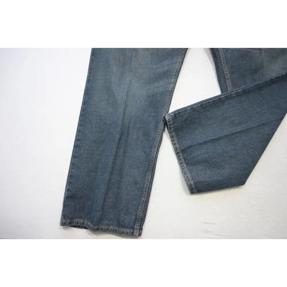 Levi's 559 Relaxed Straight Fit Rugged Rugged Blue‎ Denim Jeans Mens Sz 46 x 30